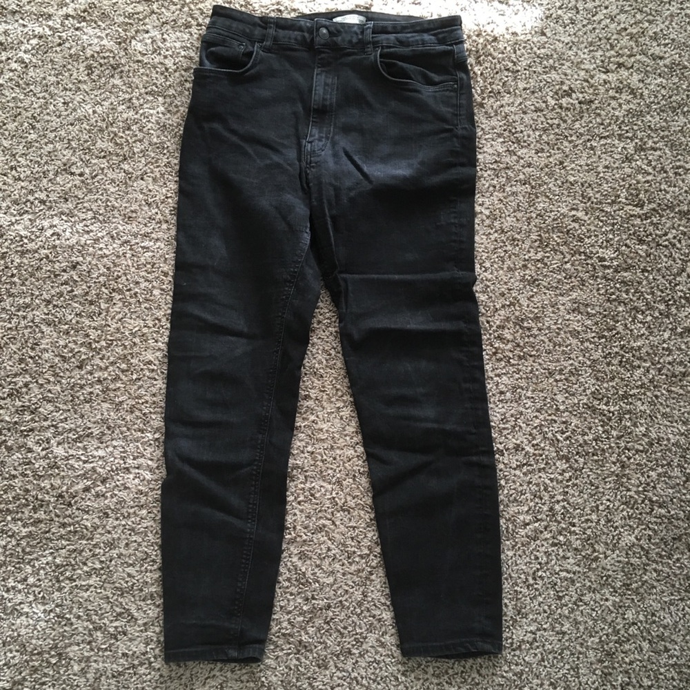 Zara high waisted skinny ankle jeans